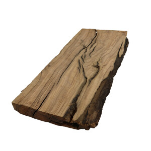 Naturholz-Scheibe aus OLIVEN-Holz von 30 bis 40 cm