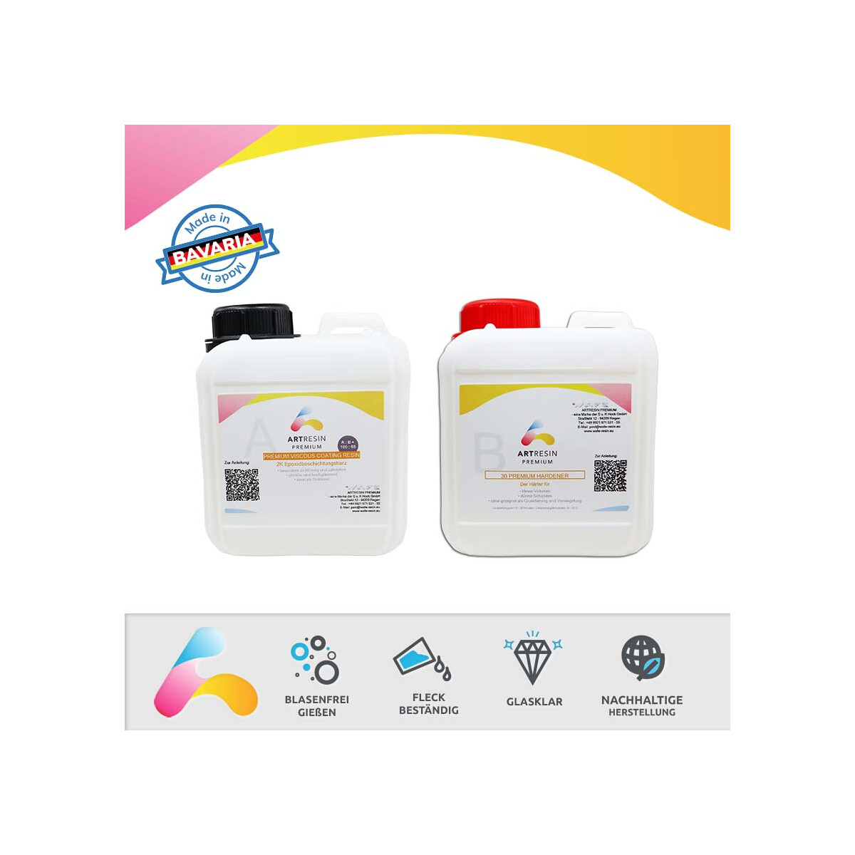 ARTRESIN Premium Viscous Coating Resin System 1,7 kg (A...