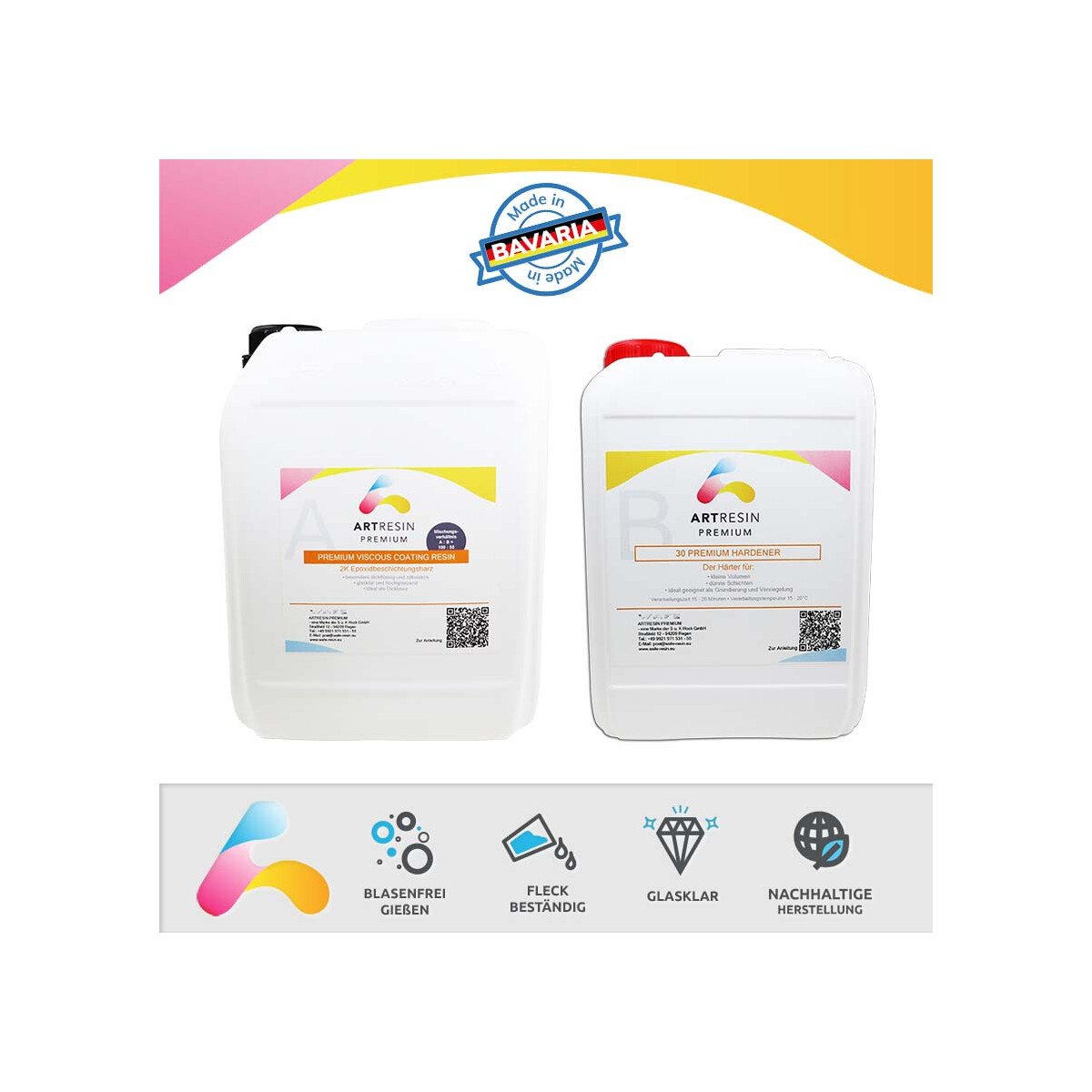 ARTRESIN Premium Viscous Coating Resin System 4,5 kg (A 3...