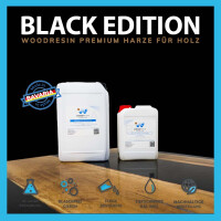 WOODRESIN PREMIUM CAST RESIN SYSTEM - BLACK EDITION - 7,75 kg (A 5,5 kg + B 2,25 kg)