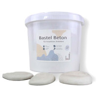 Kreativ Bastelbeton - WEISS - Gießbeton