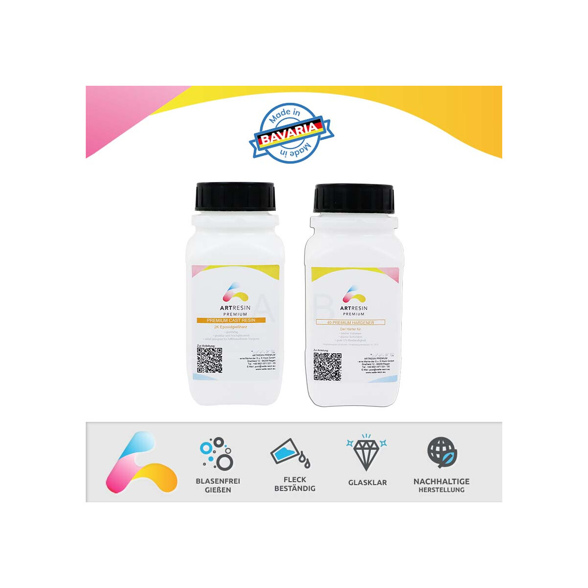 Epoxidharz Gießharz Laminierharz Verfüllharz Glasklar UV-stabil Epoxy Resin BS52
